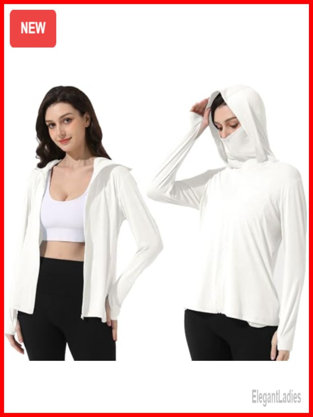 UPF 50+ Sun Protection Jacket Lightweight Breathable Athletic Track Jacket with